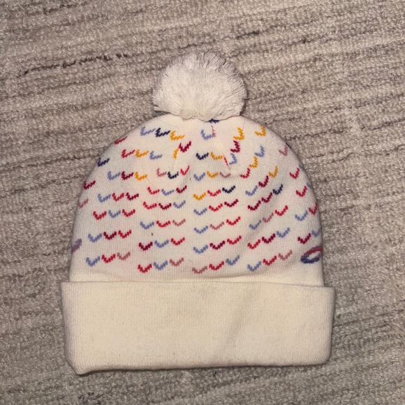 L.L. Bean Mount Katahdin Pattern Pom Pom Beanie Ski Snowboard - Picture 2 of 2